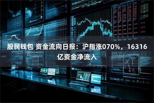 股民钱包 资金流向日报:沪指涨070%,16316亿资金净流入